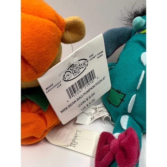 NWT Disney Store Pumpkin Pooh and Dinosaur Eeyore 9” - Picture 6 of 7